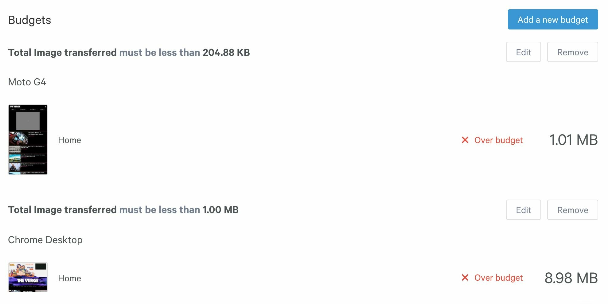 Calibre supports budgets for image sizes.