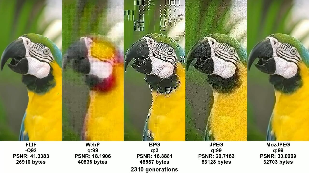 generational loss when re-encoding an image multiple times