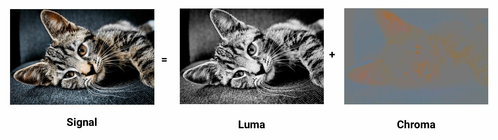 signal = chroma + luma